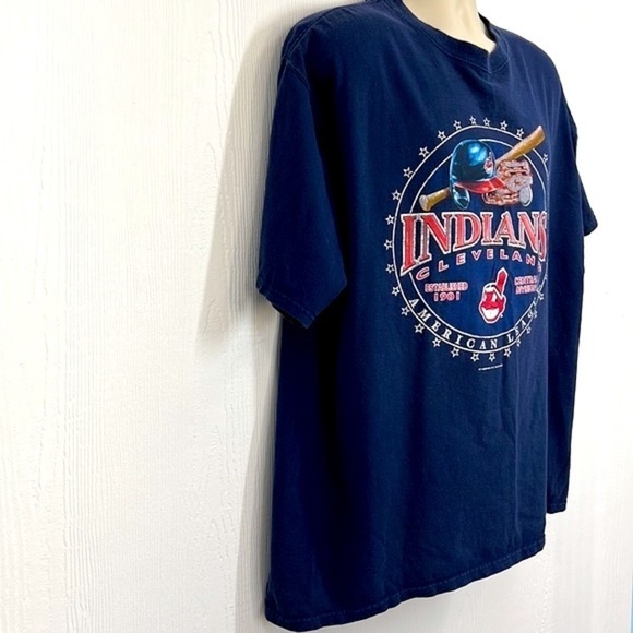MLB General Merchandise- 2008 Y2K Cleveland Indians Chief Wahoo T Shirt Size XL - Picture 4 of 10